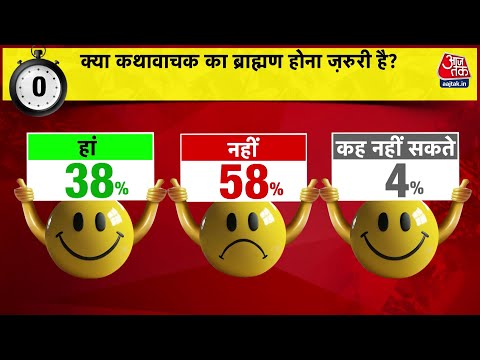Bahas Bazigar: क्या कथावाचक का ब्राह्मण होना जरूरी? जनता ने वोच करके बताई अपनी राय | Aaj Tak News