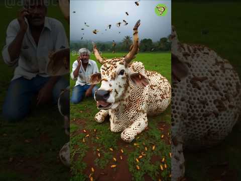 गाय को मधुमक्खियां ने काटा 😨😭Wood working withart handcraft idea/home madereal telent/skill-art