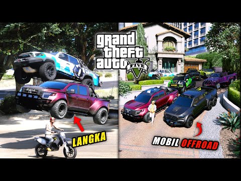 GOKIL !! Aku Berhasil Koleksi SEMUA MOBIL OFFROAD MILYARAN TERKEREN Di Kota GTA 5 MOD