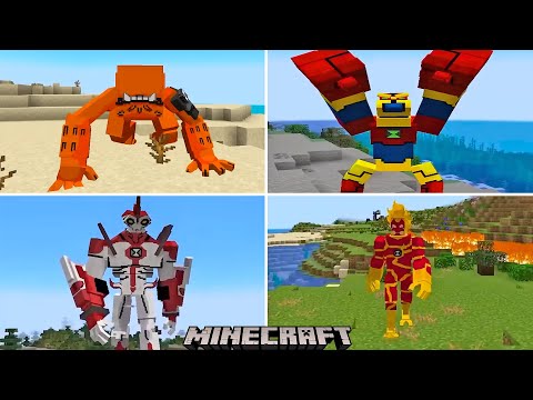 Thu thập toàn bộ sức mạnh quái vật Alien trong Ben 10 mới nhất | GHTG Minecraft