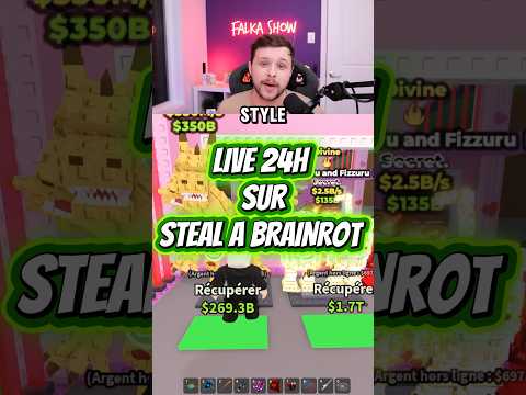 🚨LIVE 24H STEAL A BRAINROT… ÉNORME GIVEAWAY😳#brainrot #adminabuse #giveaway #sammy #stealabrainrot