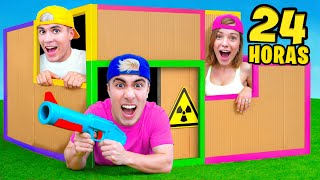 24 HORAS EN BUNKER DE CARTON !!