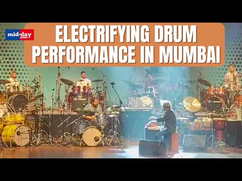 Electrifying Drum performance in Mumbai by legendary Drummers on Mumbai Drum Day 2025