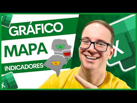 Como Fazer Gráfico de Mapa com IMAGEM PERSONALIZADA no Excel (Indicadores Automáticos!)