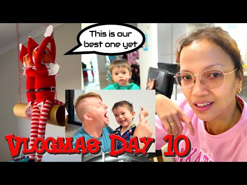 VLOGMAS DAY 10 + MAKUKULIT NA ELVES + KOREAN DINNER + SUPER BUSY AND PAGOD NA ARAW