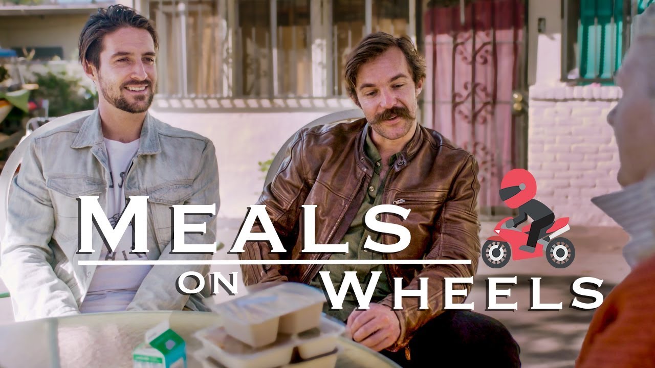 Delivering Meals on Wheels on Motorcycles Volunteering in Los Angeles California