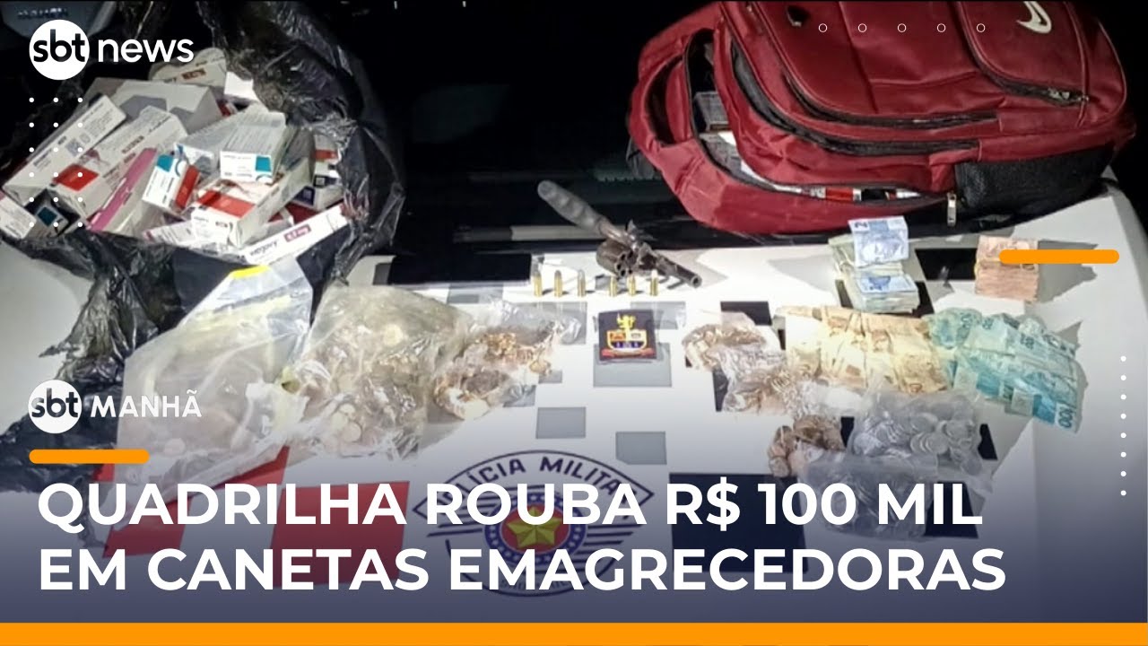 Homem é preso após invadir farmácia e roubar canetas emagrecedoras | #SBTManhã