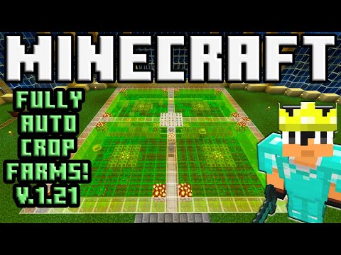 Minecraft - Quad Villager Fully Auto Crop Farms! v1.21