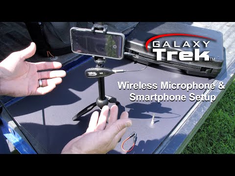 Connecting the Galaxy Trek to a smartphone.