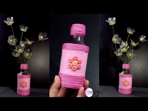 Ide Kreatif dari Botol Bekas || Membuat Vas Yang Mudah dan Simpel dari Botol Bekas