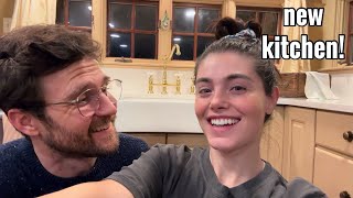 new kitchen + my early xmas 🎁 from Tim + cutting down our tree 🎄