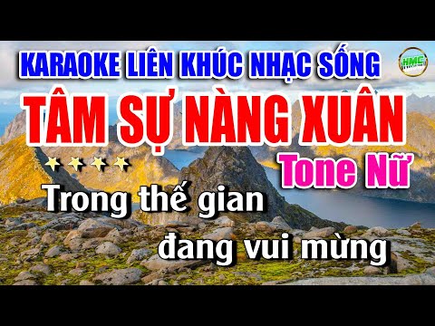 Karaoke Liên Khúc Nhạc Trữ Tình Tonea Nữ Dễ Hát | Bolero Nhạc Xưa Bất Hủ | TÂM SỰ NÀNG XUÂN