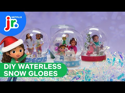 DIY Waterless Snow Globes ❄️ Gabby’s Dollhouse, Spellbound, & More! | Netflix Jr