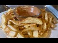 French Fry Preparation and Dipping Sauce