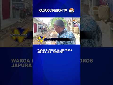 Warga Blokade Jalan Poros Japura Lor Beringin
