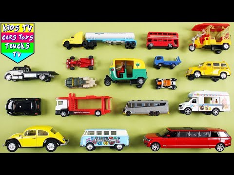 Learn Names & Sounds of Street Vehicles for Toddlers + More Cars Videos