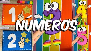 LOS NÚMEROS // ambientación escolar // materiales didáctico 🤩 + MOLDES #regresoaclases