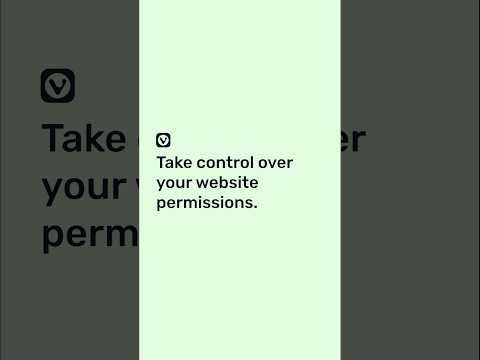 Control your website permissions | Vivaldi
