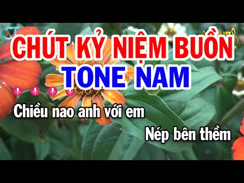 Karaoke Chút Kỷ Niệm Buồn Tone Nam ( Dm ) Nhạc Sống Tuấn Kiệt