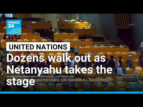 Delegates walk out as Netanyahu prepares to address UN General Assembly • FRANCE 24 English