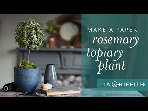 How to Make a Paper Rosemary Topiary