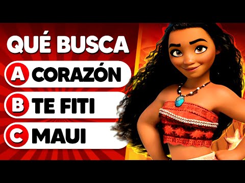 ¿CUÁNTO SABES DE MOANA EN ESPAÑOL? 🌊🌺👩🏽 Moana y su Hermana⛵️Maui🐓Hei-hei🌀Tamatoa🌺Te Fiti🌋Te Ka🐷Pua