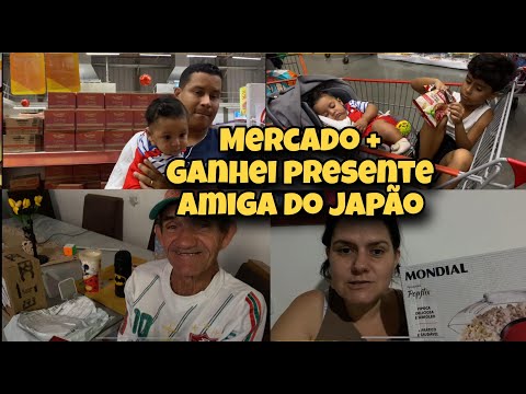 GANHEI PRESENTE DE AMIGA DO JAPÃO  + FOMOS AO MERCADO - VLOG