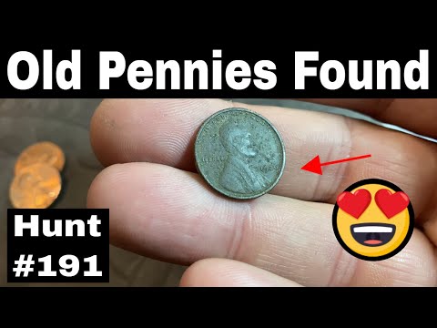 I Found Old Wheat Pennies in Bank Rolls - Penny Hunt and Fill 191