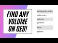Volume Calculations and Prisms
