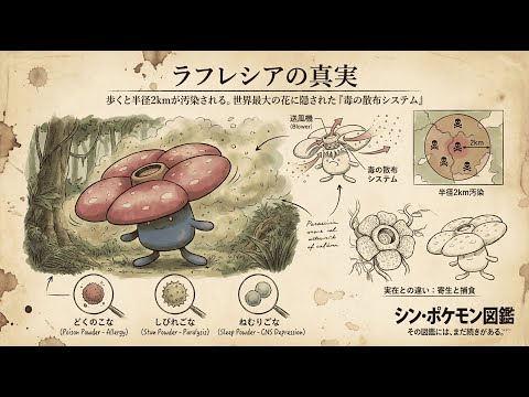 【0045|ラフレシア】ラフレシアが歩くと、半径2kmが汚染される。世界最大の花に隠された「毒の散布システム」