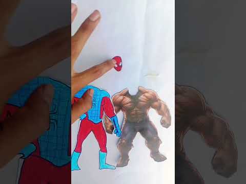 Hulk 🩵 spiderman funny clip 🤣🤣😍 #motupatlufun #littlesingham #america #brazil #art