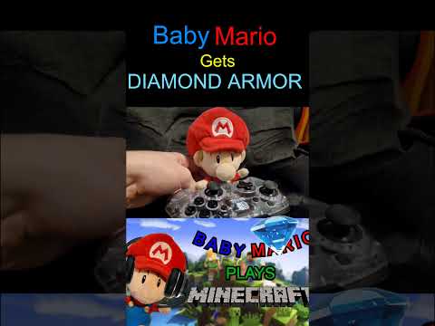 Baby Mario Gets Diamond Armor....but
