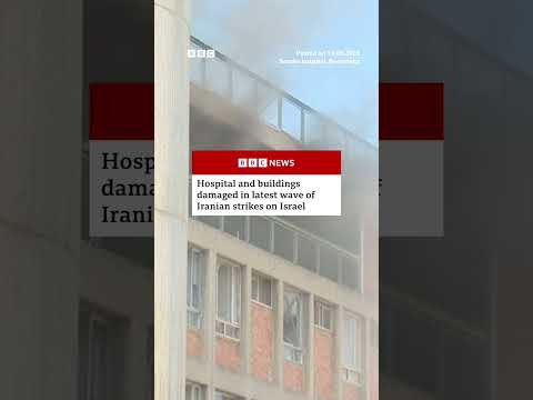 The hospital in southern Israel was badly damaged by Iran’s missile strike. #Iran #Israel #BBCNews