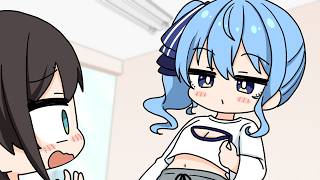 Sui-chan's chest zipper【Hololive AnimatedClip/Eng sub】【Oozora Subaru/h