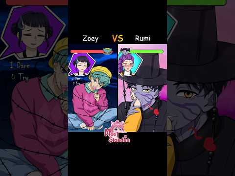 Rumi VS Zoey | Angry-O-Meter 😡 #KpopDemonHunters #SajaBoys