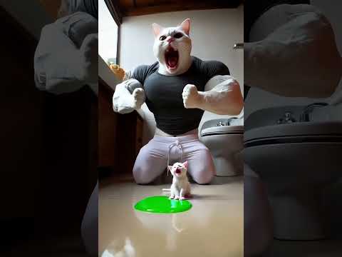 The Kitten's Chaos: 🐱💦 A Dam Too Far and a Flooded Home 🌊🏠#cattales #catfunny #animation#cat