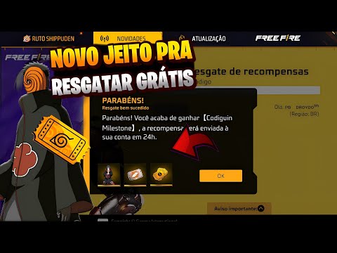 CORREE! RESGATE O CODIGUIN INFINITO, MAIS TICKETS DO CHAKRA, PEGUE O AVENTUREIRO E MAIS - FREE FIRE