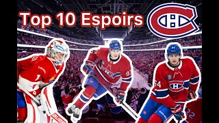 Mon Top 10 des Meilleurs Espoirs du Canadien à l’été 2025!