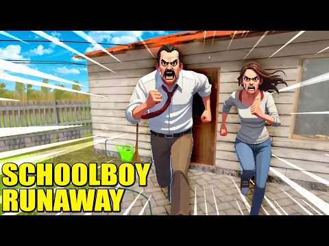 SI NO ESCAPAMOS DE LA CASA NOS PEGAN - SCHOOLBOY RUNAWAY STEALTH | Gameplay Español