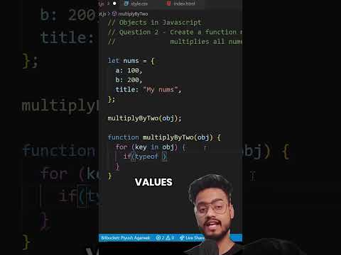 Can you do this JS Interview Question on Objects?