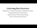 Data Collection and Sampling Methods