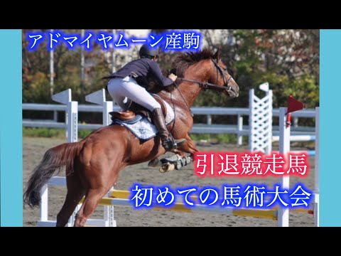 【独特の練習方法？】引退して3ヶ月の元競走馬と馬術大会に出場！