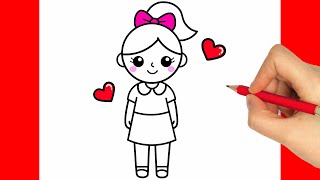 HOW TO DRAW A GIRL EASY