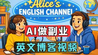 AI赚钱新路子，AI副业风口：不用露脸不用写稿，用AI做英文视频，小白也能上手 普通人 副业  自媒体 低成本 AI