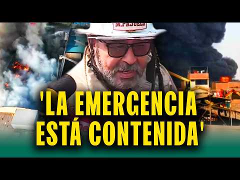 'Tenemos para 5 o 6 horas de trabajo': Intentan controlar el fuego y dueños de fábrica no aparecen