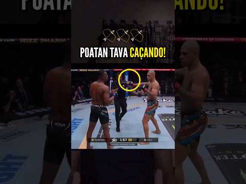 Quando o predador tá focado! Poatan x Hill #ufc300 #mma #poatan #luta