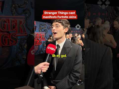 When we talked to the Stranger Things cast, they didn't have Fortnite outfits... now they do! #ign