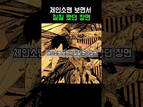 체인소맨 보면서 질질 짯던 장면