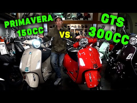 Robot’s Comparison of Vespa GTS 300 vs Vespa 150cc Primavera