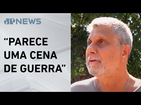 Morador da Barra Funda relata momento da queda do avião na Avenida Marquês de São Vicente